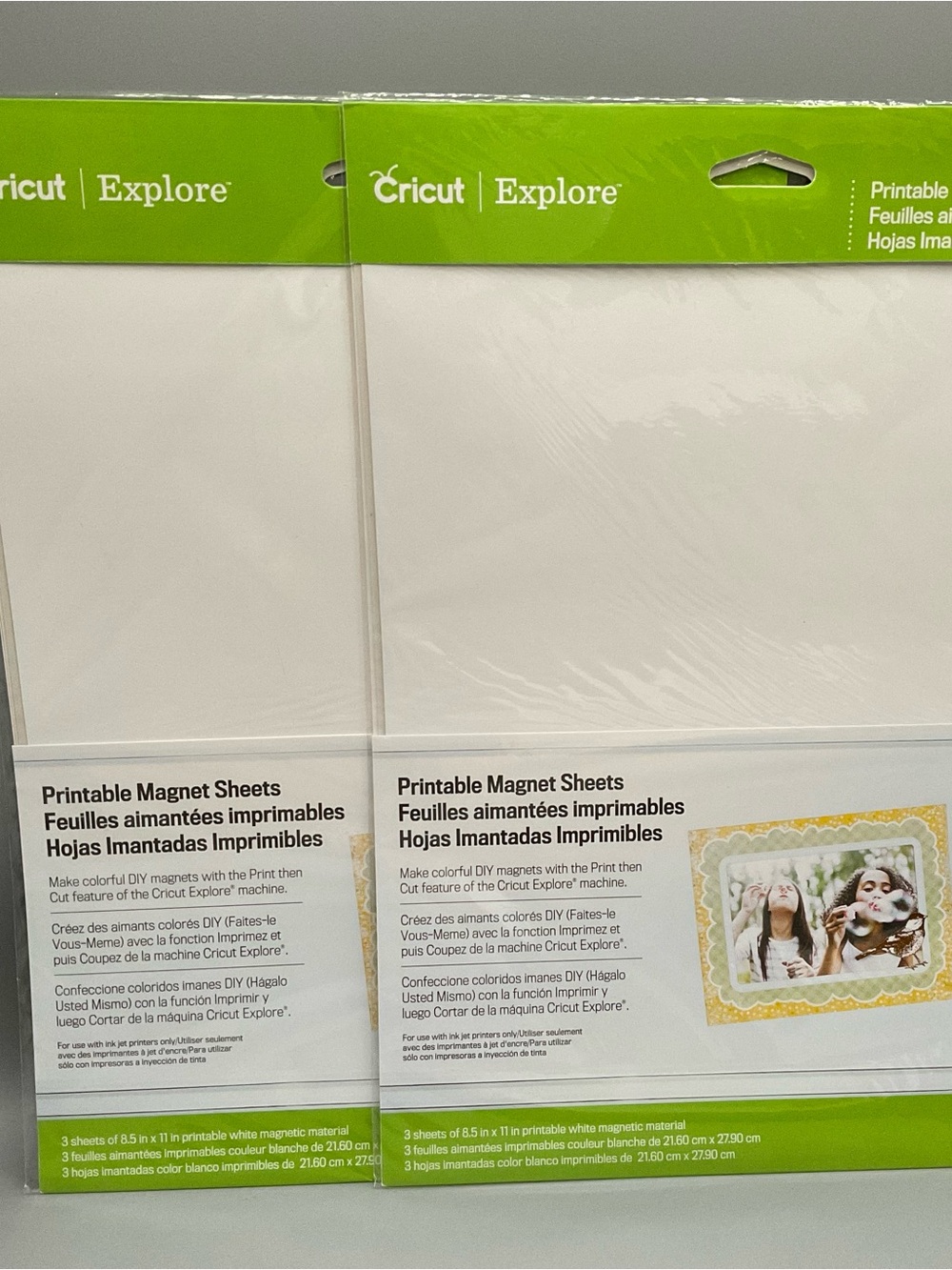 Cricut Explore Printable Magnet Sheets 2 Packs 8.5 x 11